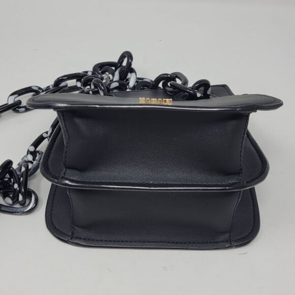 House of Want Black Vegan Leather Crossbody Purse - Picture 2 of 4